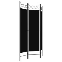Vidaxl 3-Panel Room Divider Black 47.2X70.9