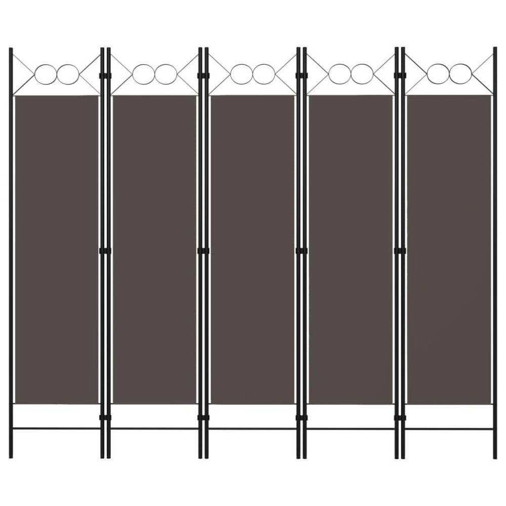 Vidaxl 5-Panel Room Divider Anthracite 78.7X70.9