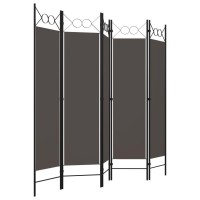 Vidaxl 5-Panel Room Divider Anthracite 78.7X70.9