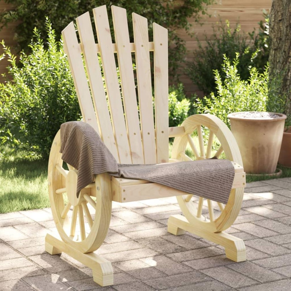 vidaXL Patio Adirondack Chairs 4 pcs Solid Wood Fir