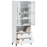 vidaXL Highboard VIKEN White 31.5