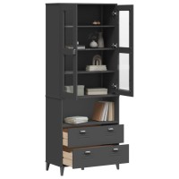 vidaXL Highboard VIKEN Anthracite Gray 31.5