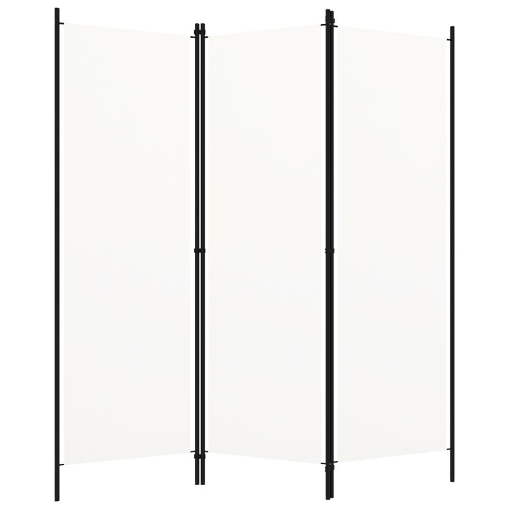 Vidaxl 3-Panel Room Divider Cream White 59.1X70.9
