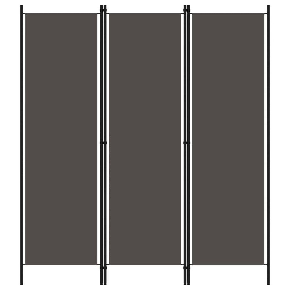 Vidaxl 3-Panel Room Divider Anthracite 59.1X70.9