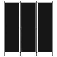 Vidaxl 3-Panel Room Divider Black 59.1X70.9