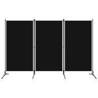 Vidaxl 3-Panel Room Divider Black 102.4X70.9
