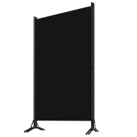 Vidaxl 3-Panel Room Divider Black 102.4X70.9