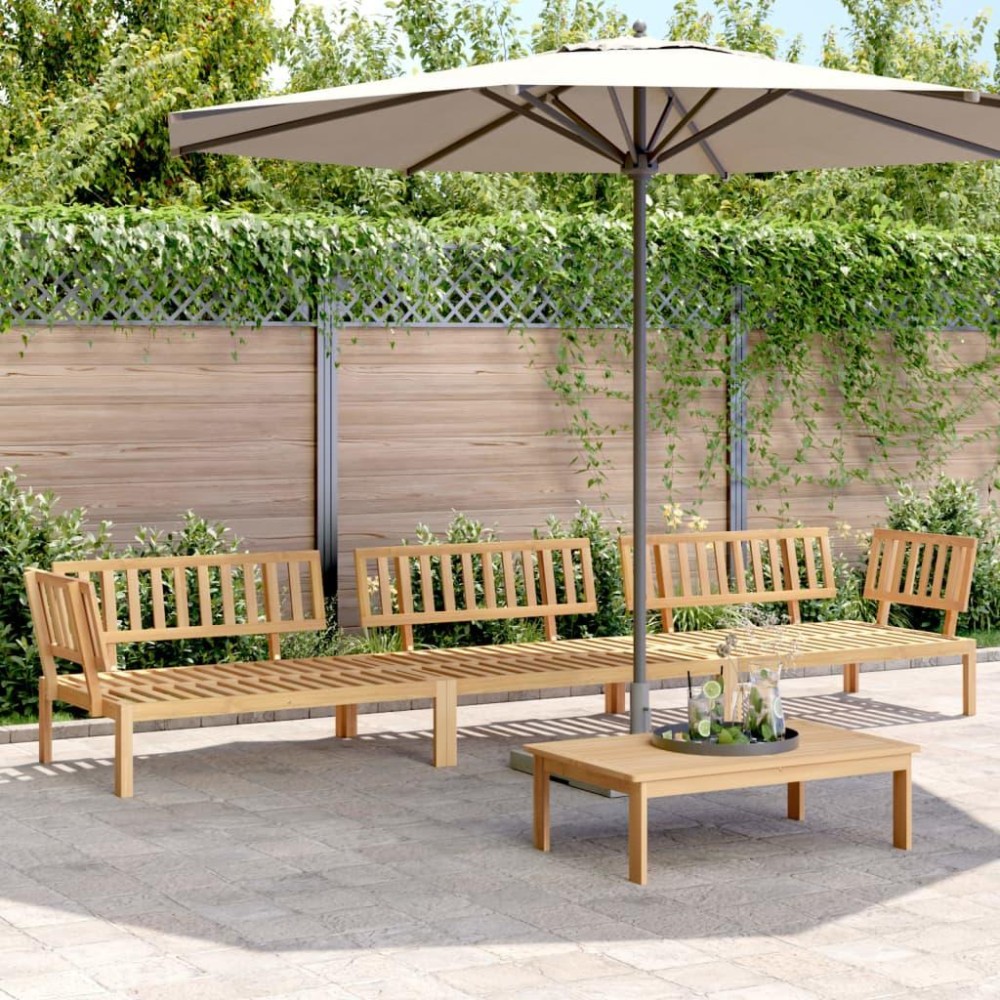 vidaXL 4 Piece Patio Pallet Sofa Set Solid Wood Acacia