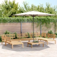 vidaXL 6 Piece Patio Pallet Sofa Set Solid Wood Acacia