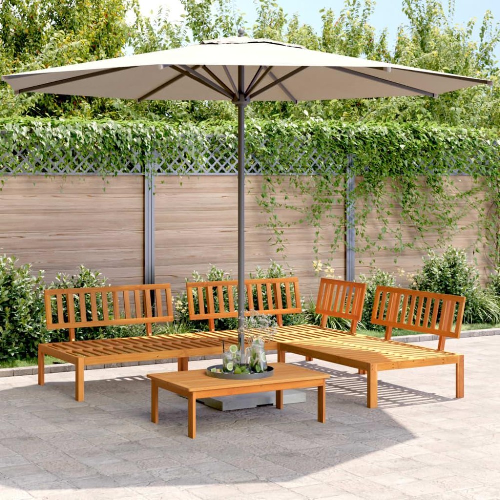 vidaXL 4 Piece Patio Pallet Sofa Set Solid Wood Acacia