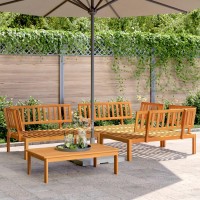 vidaXL 4 Piece Patio Pallet Sofa Set Solid Wood Acacia