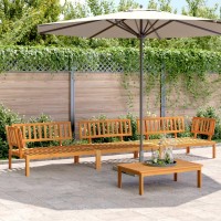 vidaXL 4 Piece Patio Pallet Sofa Set Solid Wood Acacia