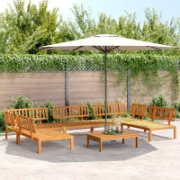 vidaXL 6 Piece Patio Pallet Sofa Set Solid Wood Acacia