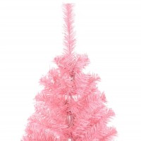 vidaXL Artificial Christmas Tree with Stand Pink 5 ft PVC