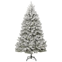 vidaXL Artificial Hinged Christmas Tree 300 LEDs & Ball Set 70.9