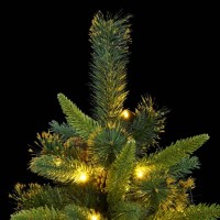 vidaXL Artificial Hinged Christmas Tree 300 LEDs 94.5