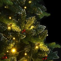 vidaXL Artificial Hinged Christmas Tree 150 LEDs 59.1