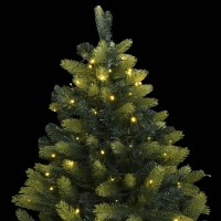 vidaXL Artificial Hinged Christmas Tree 150 LEDs 59.1