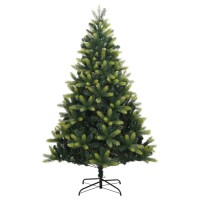 vidaXL Artificial Hinged Christmas Tree 150 LEDs 59.1