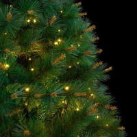 vidaXL Artificial Hinged Christmas Tree 300 LEDs 82.7