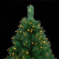 vidaXL Artificial Hinged Christmas Tree 300 LEDs 82.7