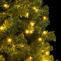 vidaXL Artificial Hinged Christmas Tree 300 LEDs 70.9