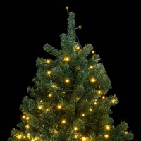 vidaXL Artificial Hinged Christmas Tree 300 LEDs 70.9