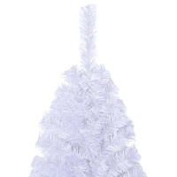 vidaXL Artificial Christmas Tree with Thick Branches White 5 ft PVC