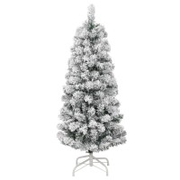vidaXL Artificial Hinged Christmas Tree 150 LEDs & Ball Set 47.2