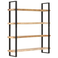 Vidaxl 4-Tier Bookcase 63X15.7X70.9 Rough Mango Wood