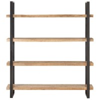 Vidaxl 4-Tier Bookcase 63X15.7X70.9 Rough Mango Wood