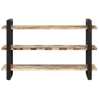 Vidaxl Sideboard With 3 Shelves 47.2X15.7X29.5 Solid Reclaimed Wood