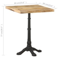 vidaXL Bistro Table 23.6