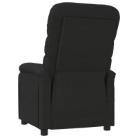 vidaXL Massage Recliner Black Fabric