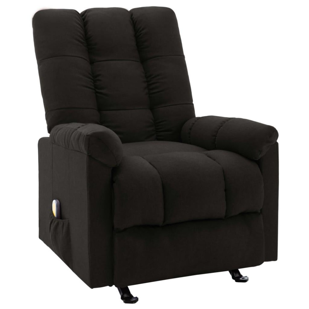 Vidaxl Recliner Black Fabric