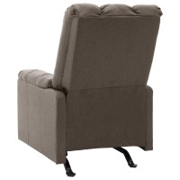 vidaXL Recliner Brown Fabric