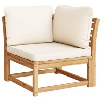 vidaXL 3 Piece Patio Lounge Set with Cushions Solid Wood Acacia