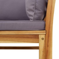 vidaXL 6 Piece Patio Lounge Set with Cushions Solid Wood Acacia