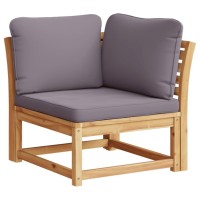 vidaXL 6 Piece Patio Lounge Set with Cushions Solid Wood Acacia