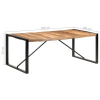 vidaXL Dining Table 78.7