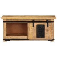 Vidaxl Tv Cabinet 35.4X13.8X15.7 Solid Mango Wood