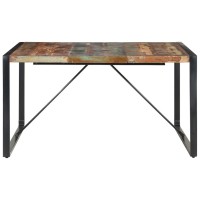 Vidaxl Dining Table 55.1X55.1X29.5 Solid Reclaimed Wood