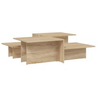 vidaXL Coffee Tables 2 pcs Sonoma Oak Engineered Wood