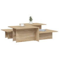 vidaXL Coffee Tables 2 pcs Sonoma Oak Engineered Wood