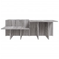 vidaXL Coffee Tables 2 pcs Gray Sonoma Engineered Wood
