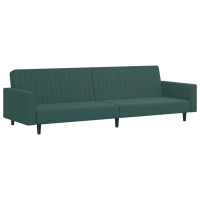 vidaXL 2 Piece Sofa Set Dark Green Velvet