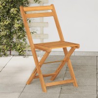 vidaXL Folding Bistro Chairs 4 pcs Solid Wood Acacia