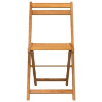 vidaXL Folding Bistro Chairs 4 pcs Solid Wood Acacia