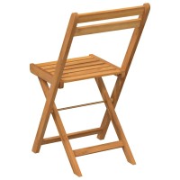 vidaXL Folding Bistro Chairs 4 pcs Solid Wood Acacia