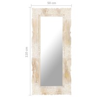 vidaXL Mirror White 43.3